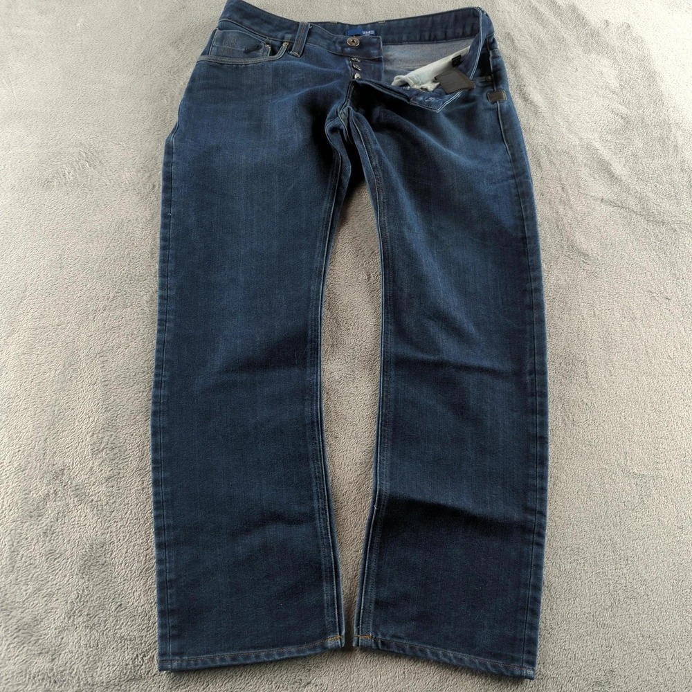 G-Star RAW Attacc Slim Straight Jeans Mens‎ 32x30* Blue Zip Back Denim Pants
